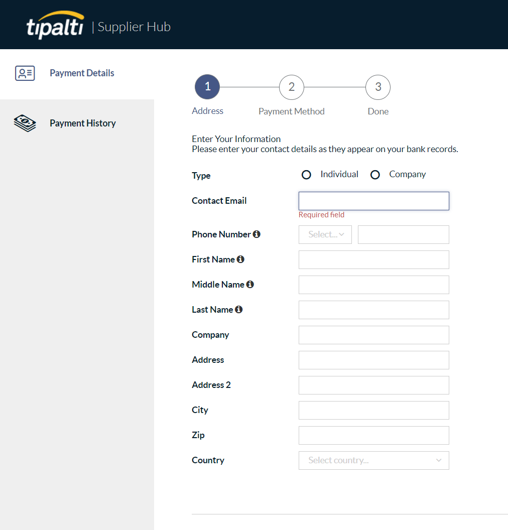 HELP!) Failed to complete Tipalti registration - Platform Usage